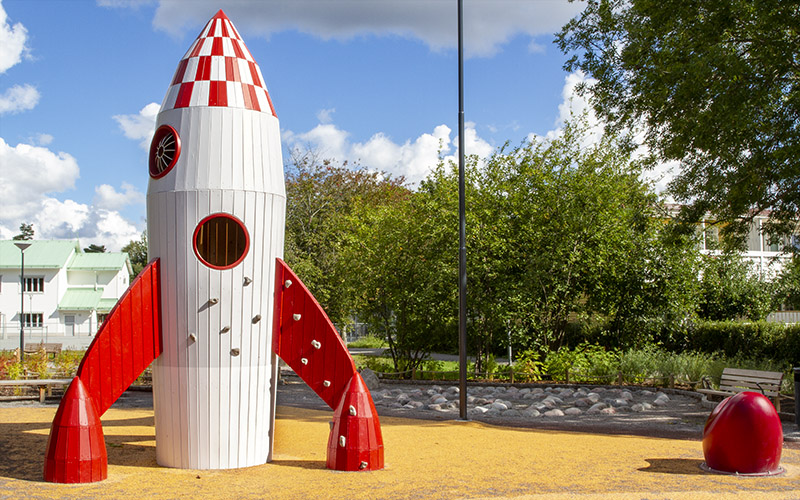 Raketen är parkens stolthet